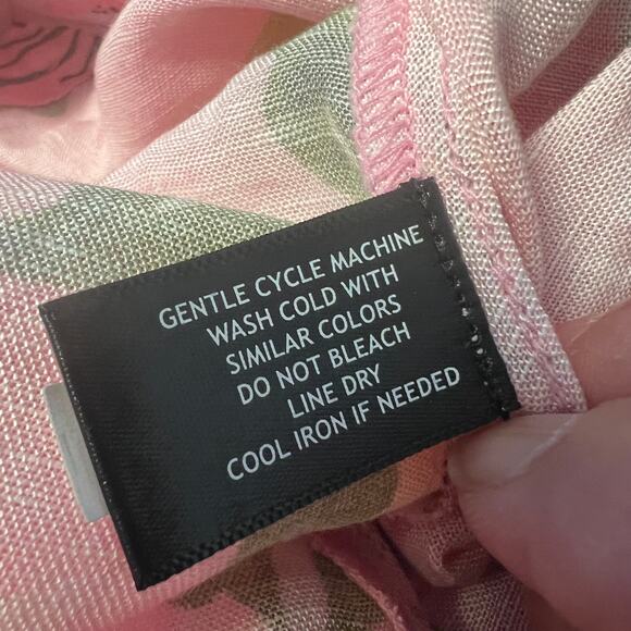 Boston Proper, Pink Linen Puff Sleeve Tie Waist Peplum Blouse Size XS - Picture 8 of 9